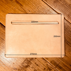 iPadPro 11インチ Air4 Air5 スリーブケース ポケット付【受注生産】 5枚目の画像