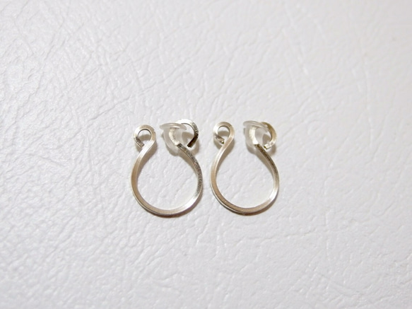 [14kgf] Brass sticks : oval ear clips 第4張的照片