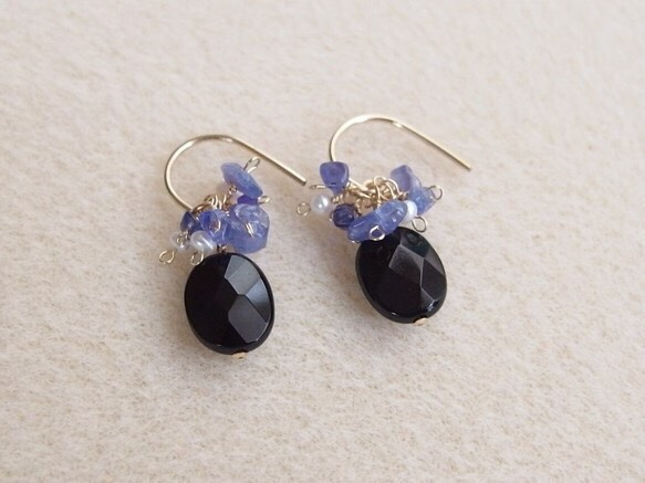 [14kgf] 2WAY Onyx × tanzanite 1枚目の画像