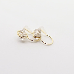 [14kgf] Herkimer diamond earring 第2張的照片