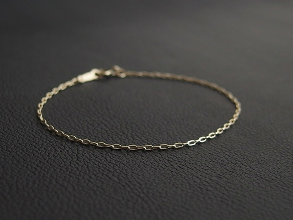 [14kgf] Rectangle chain bracelet 1枚目の画像