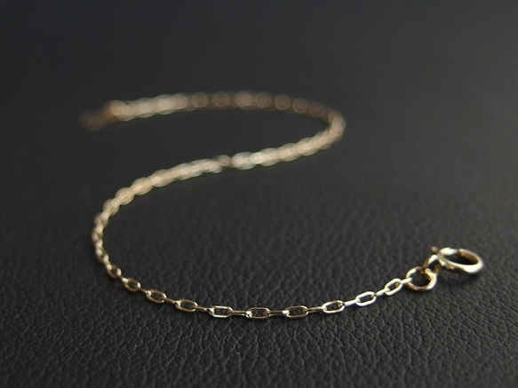 [14kgf] Rectangle chain bracelet 2枚目の画像