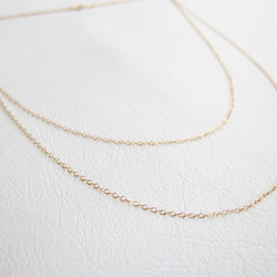 [14kgf] Flat cable chain long necklace 100cm 4枚目の画像