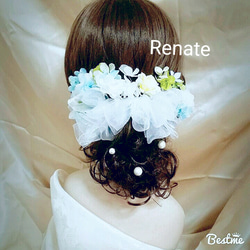 ホワイトオーガンジーリボン&あじさい～ Renateﾚﾅｰﾃ～ 3枚目の画像