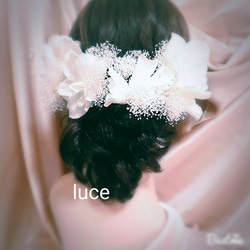 花嫁様に捧げる聖なる光の髪飾り( luce ルーチェ ) 3枚目の画像