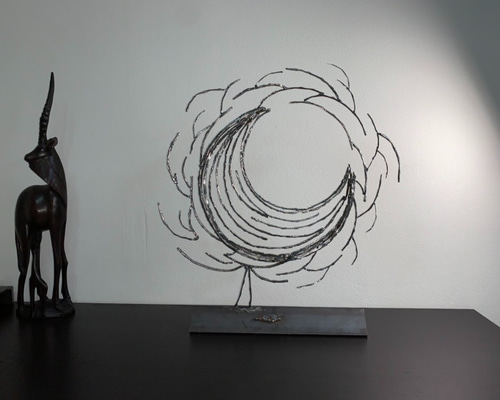 溶接アートアイアン製鎖のオブジェ鎖置物展示品