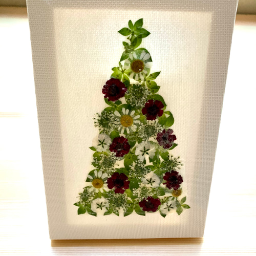 押し花のクリスマスツリー | ガーデンムジカ