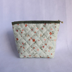 スーちゃんのファスナーポーチ（グリーン） 2枚目の画像