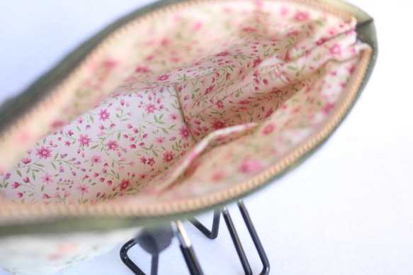 スーちゃんのファスナーポーチ（グリーン） 8枚目の画像