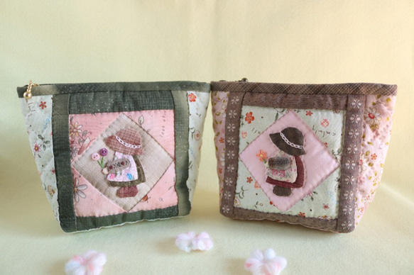 スーちゃんのファスナーポーチ（グリーン） 10枚目の画像