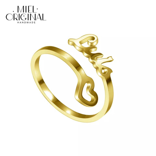 名入れ 二箇所文字入れ 中抜きハート オリジナル シンプル カスタム