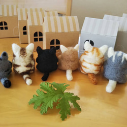 ❤️安眠or認知症予防選べるオイル付【猫】癒しのアロマにゃんこ◇あなたのにゃんこをお作りします♪羊毛フェルト【オーダー】 2枚目の画像