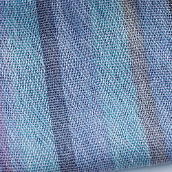 リネンの手織りストール モーブブルーIII 6枚目の画像