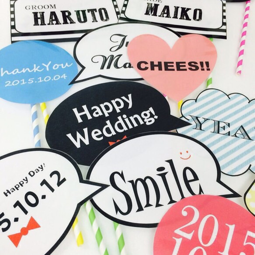 名前・日付入り！ フォトプロップス12本 その他オーダーメイド WP