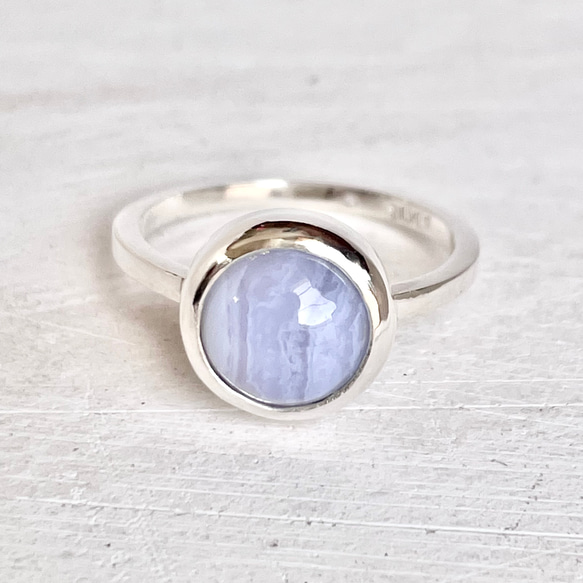 まー　k2アズライト　ブルーレースアゲート　シルバー925 リング 希少石！ヒマラヤ産K2アズライト Silver Ring | iichi 日々の