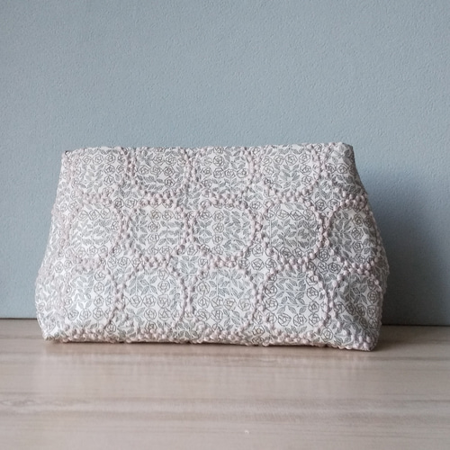 ミナペルホネン ハンドメイドさんかくまちポシェット(タンバリン