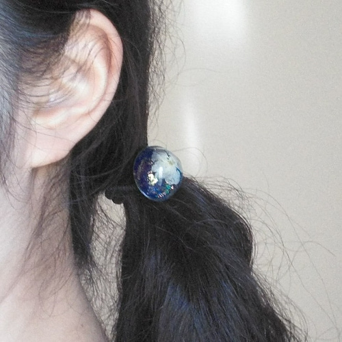 ひまうい様お取り置き　2/25まで　鳩(訳あり)　レジンヘアゴム　蕾　花　桜 受注製作/再販＊和】水引ヘアゴム/葉桜-はざくら-(春季限定