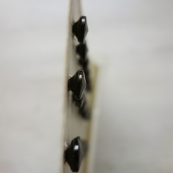 フランス製 1940s 黒いガラスボタン 9mm (3個) 5枚目の画像