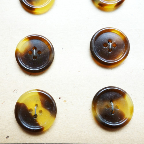 チェコスロバキア製 1930s べっ甲風マーブルのプラスチック