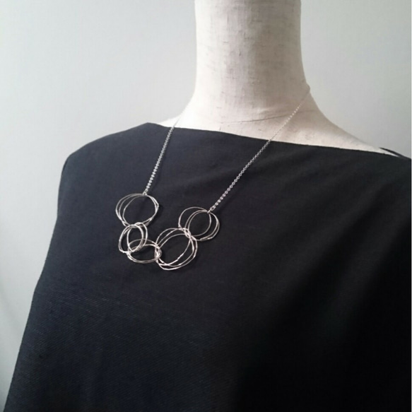 "kemuri" simple necklace 第4張的照片