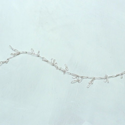 "line" simple silver necklace 第4張的照片