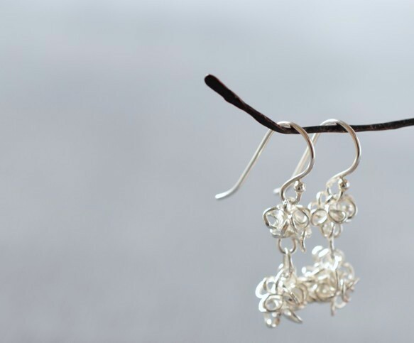 "amami" 2star candies silver pierced earrings 第1張的照片