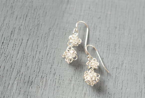 "amami" 2star candies silver pierced earrings 第2張的照片