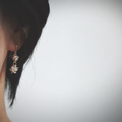 "amami" 2star candies silver pierced earrings 第3張的照片