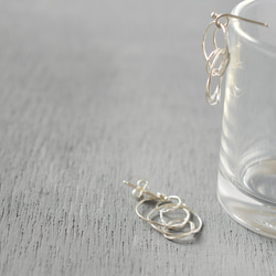 "kemuri"silver pierced earrings 第1張的照片