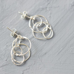 "kemuri"silver pierced earrings 第2張的照片