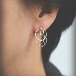 "kemuri"silver pierced earrings 第3張的照片