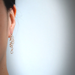 ”grains"silver pierced earrings M 第3張的照片