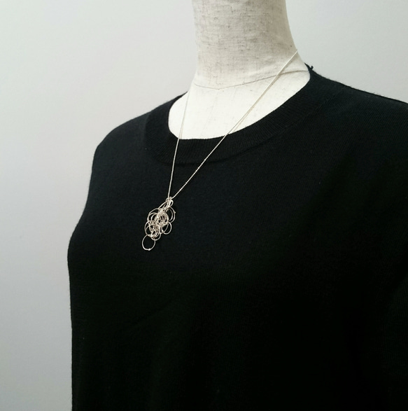 "kemuri"silver pendant necklace 第3張的照片