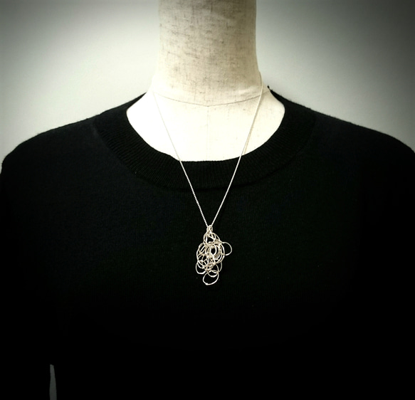 "kemuri"silver pendant necklace 第4張的照片