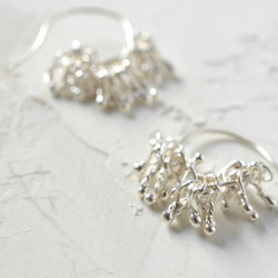 "surely" pure silver pierced earrings 第1張的照片