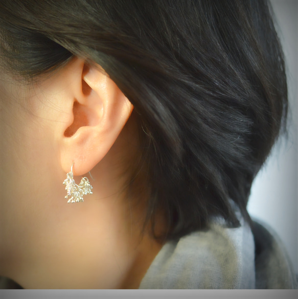 "surely" pure silver pierced earrings 第3張的照片