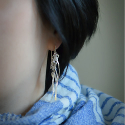 "orihime"silver pierced earrings 第3張的照片