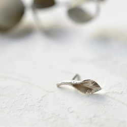 "feuille"silver pin brooch 第1張的照片