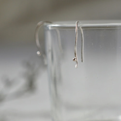 "morning dew"silver pierced earrings 第3張的照片