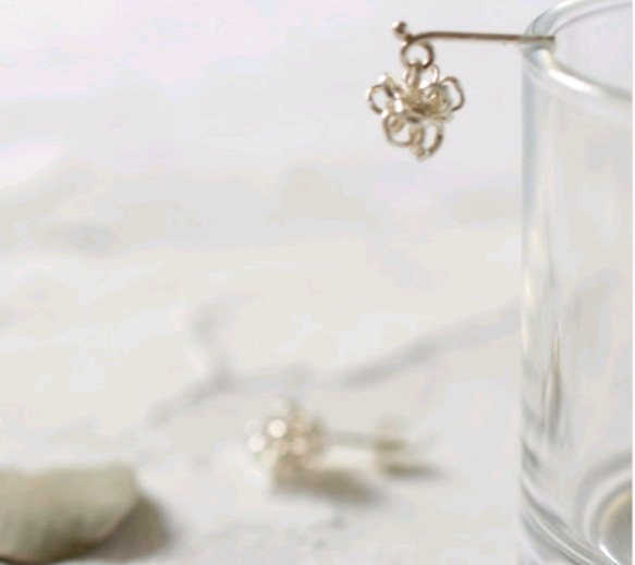 "amami" star candy silver　pierced earrings 第4張的照片