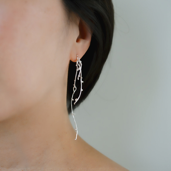 "mebuki"rong silver pierced earring 第3張的照片