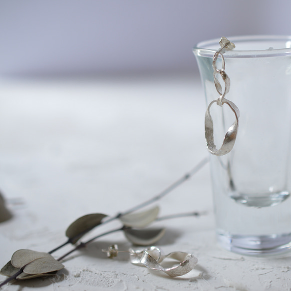 "to be continued"silver piearced earrings 第2張的照片