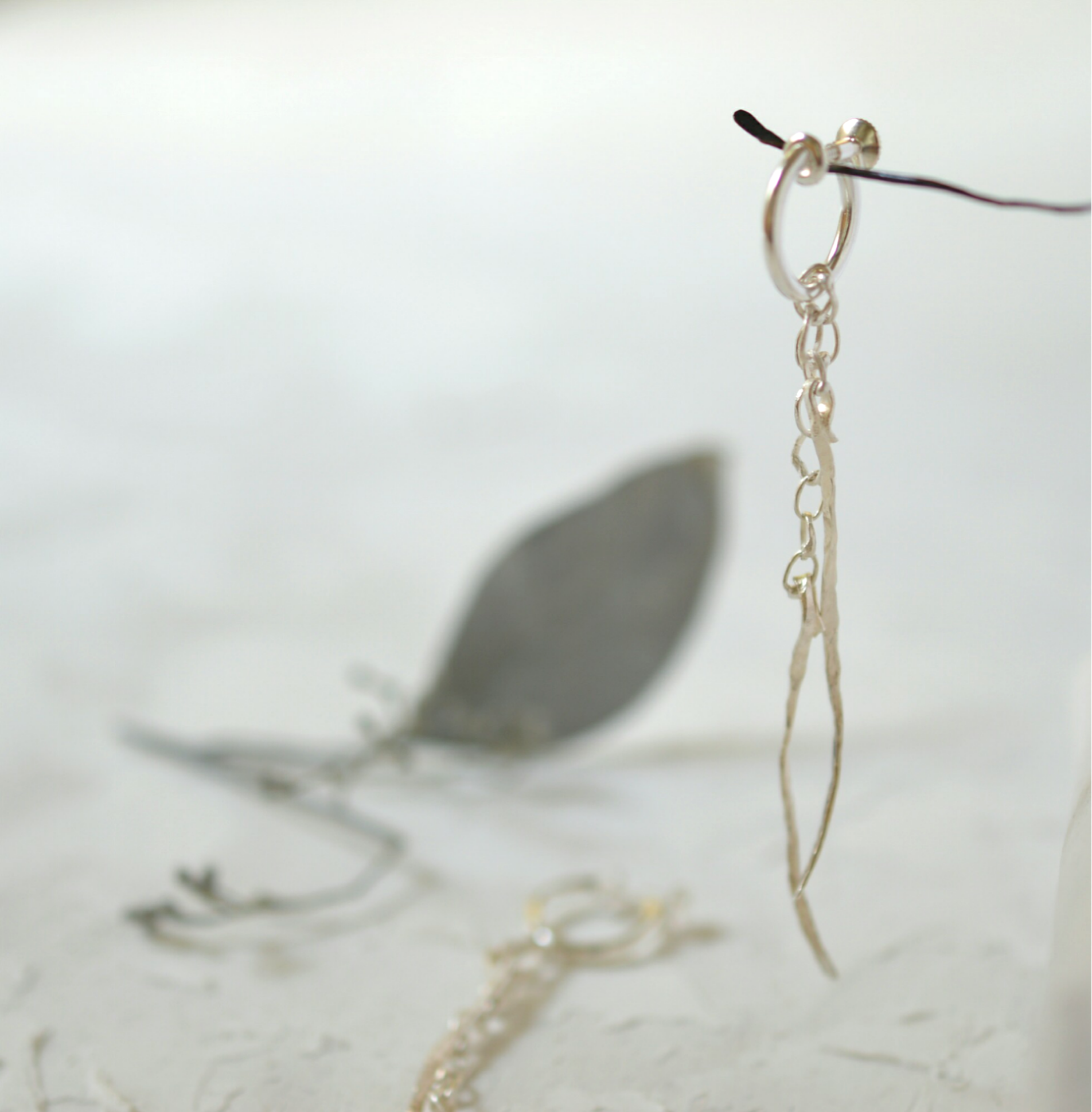 おりひめ にまい　シルバーイヤリング【受注制作】