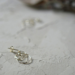 "kemuri"silver pierced earrings 第3張的照片