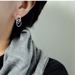 "kemuri"silver pierced earrings 第4張的照片