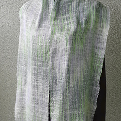 春色シルクの手織りマフラー WM0547             一点物 5枚目の画像