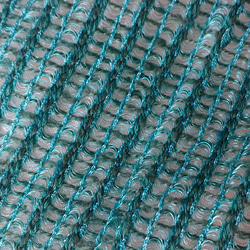 ブルーグリーンの手織りマフラー WM0184                  一点物 7枚目の画像
