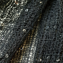 スパンコール輝く手織りマフラー WM0601 7枚目の画像