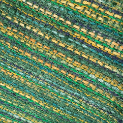 グリーン系シルクの手織りマフラー WM0556                  一点物 7枚目の画像