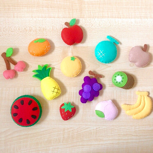 【予約】 フェルトままごと♫果物シリーズ おもちゃ・人形 通販 chocolla クラフト・布製品